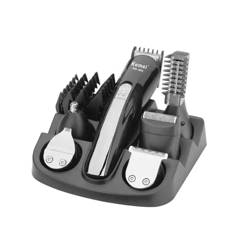 Kemei KM-600 11 in 1 Multifunction Hair Clipper Professional Hair Trimmer Electric Beard Trimmers Hair Cutting Machine Wholesale