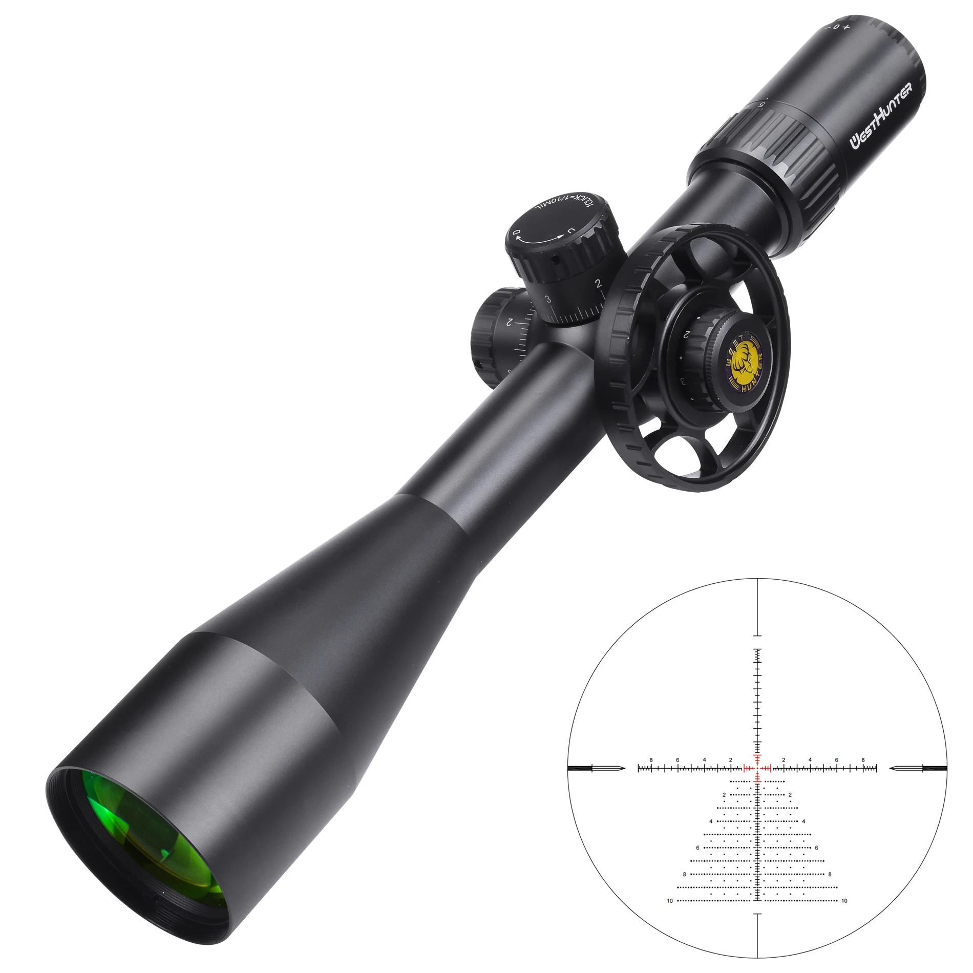 WESTHUNTER TD 5-30X56 SFIR FFP Tactical Scopes 34mm Tube Zero Stop Optical Sights Long Eye Relief illuminated Hunting Scopes