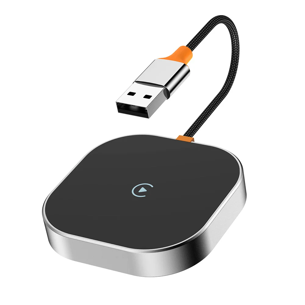 New Automotive Electronic Wireless CarPlay Dongle WiFi USB Plug and Play Converter OEM Wired to Wireless CarPlay Adapter