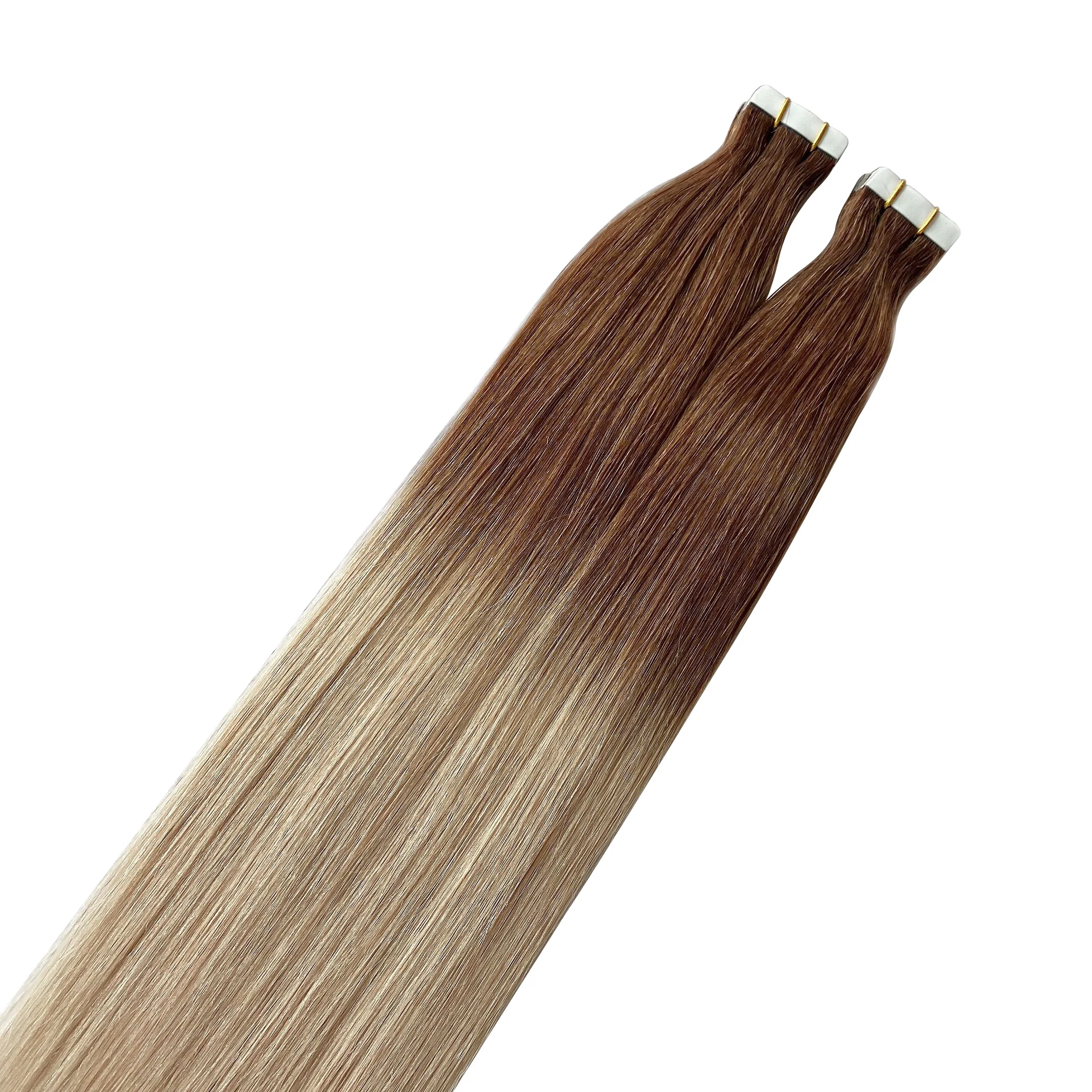 
Invisible Tape in Hair Qingdao Hair Products Co Ltd, Seamless Hand-tied Tape on Hair, Remy Russian Skin Weft Hair 