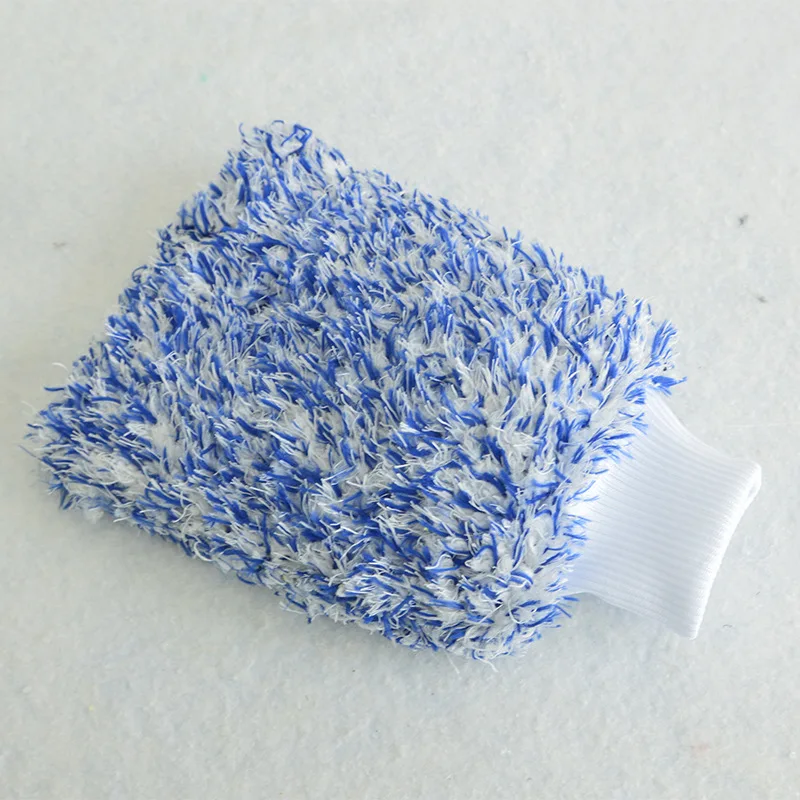 Microfiber long-wool Car wash gloves hypoallergenic, absorbent and quick-drying car cleaning gloves