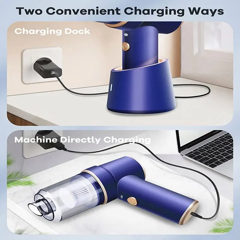 3 in 1 Vacuum Cleaner Wireless Handheld mini vacuum,8000PA High Power with USB,Portable Handheld Car Vacuum Cleaner