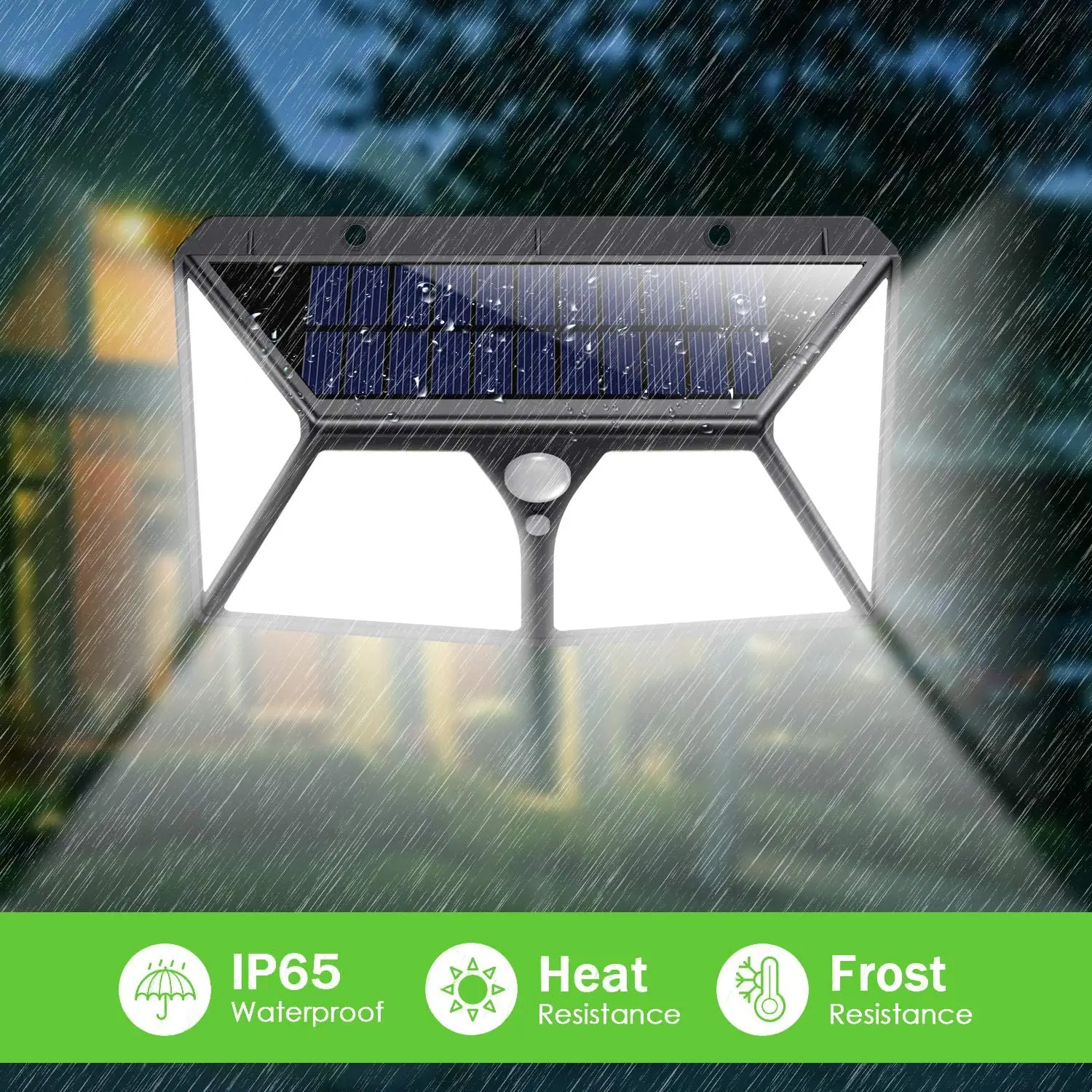 254 LEDs solar wall light 3 optional modes auto 2500LM 2500mAh solar lantern microwave pir motion sensor solar security lights