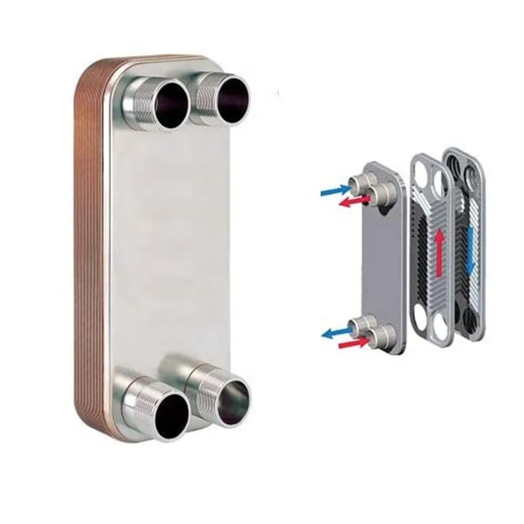 Industrial Gas Water Heaters High Efficiency Brazed Plate Heat Exchangers Marine Engine