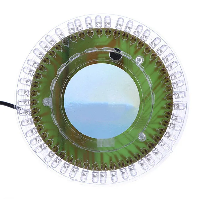 Sound Actitvated Magic LED wheel Light RGB LED Party Bar Wedding stage light USB Powered 48 Leds Disco DJ Lamp