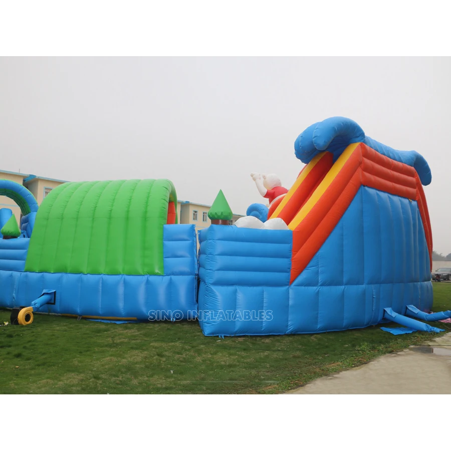 19m Dia. kids N adults inflatable water park on land with factory price for outdoor water activities above ground