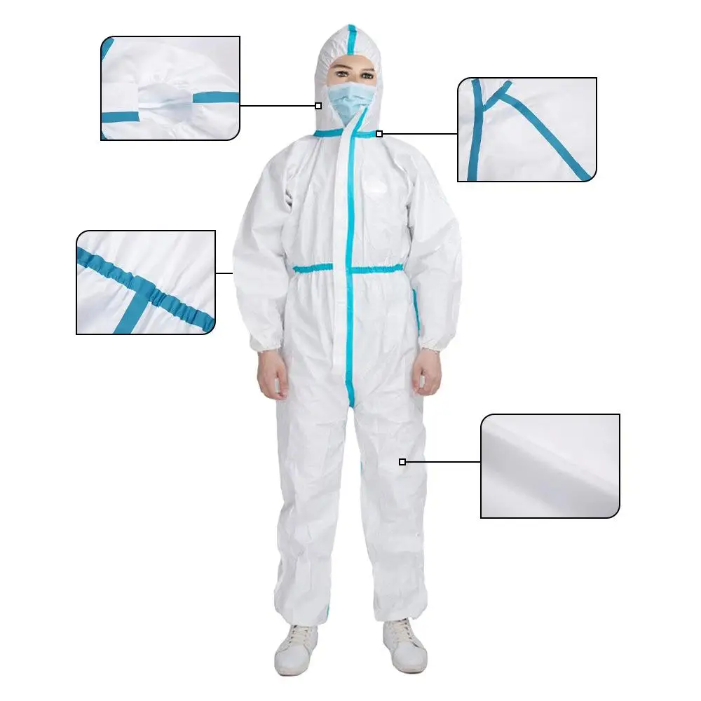 disposable Microporous coverall type 5/6 hospital uniforms overalls for men disposable coverall work wear security protection