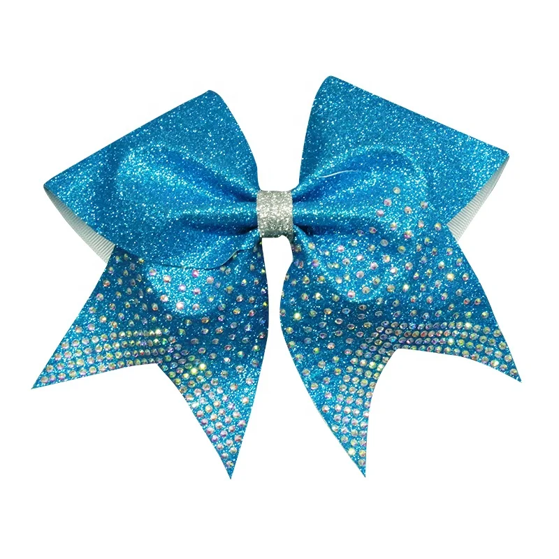 Настраиваемые Различные стили, профессиональные аксессуары для команды Cheer с популярными кристаллами AB, банты для волос для чарлидинга для студентов