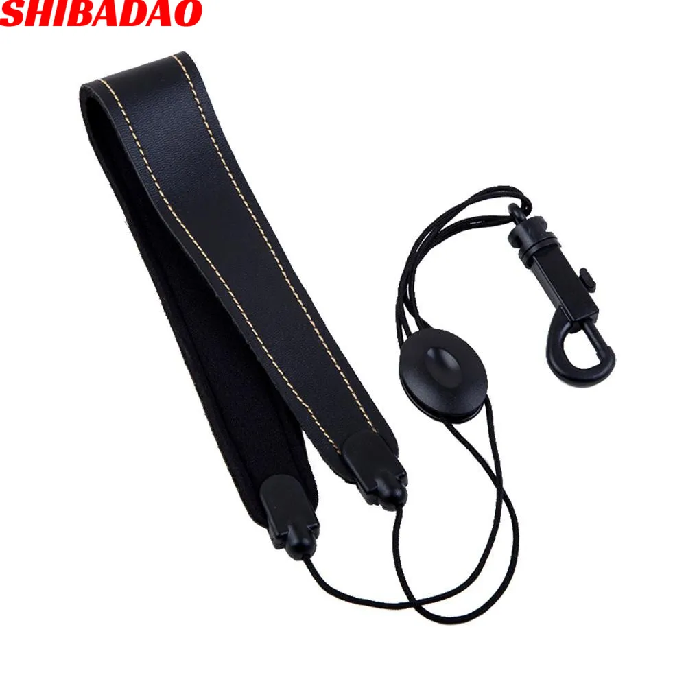 Adjustable Saxophone Sax Belt High Quality Leather Nylon Padded Neck Strap with Hook Clasp