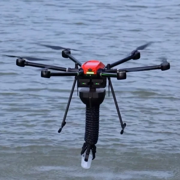 RTK GPS Position Supported Drone Robot With Remote Control For River Inspection