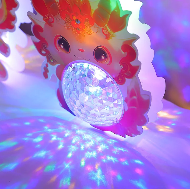 Portable 2024 new design dragon lantern cute festival light lantern red light wholesale for baby