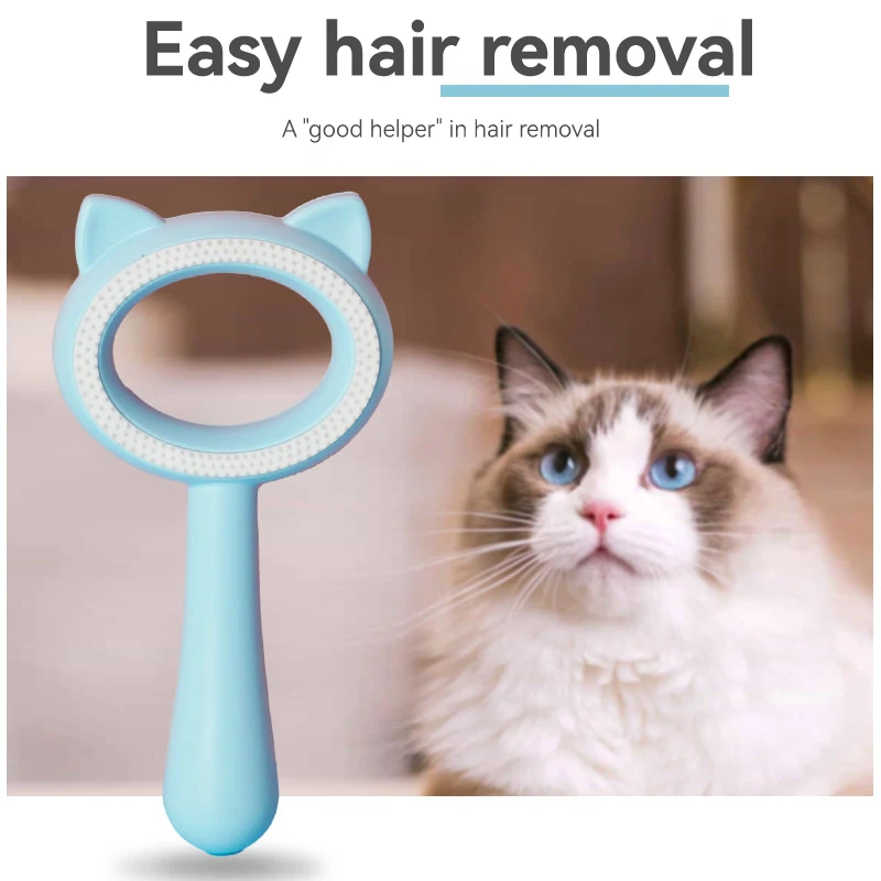 New Design Pet Double Sides Brush Hair Remover Doughnut Shape Cat Dog Grooming Comb