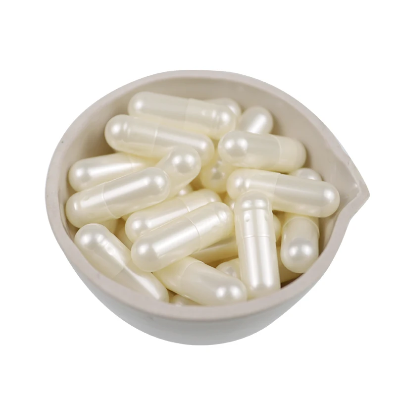 Pearl  White  color size 000 00 0 1 2 3 4 empty hard gelatin capsule
