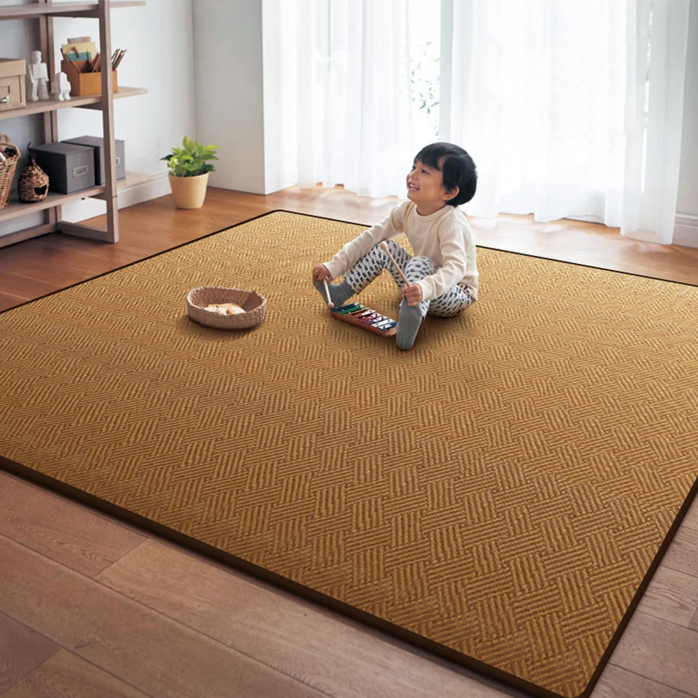 
household large size tatami rug summer non-slip rattan floor mat carpet for bedroom 