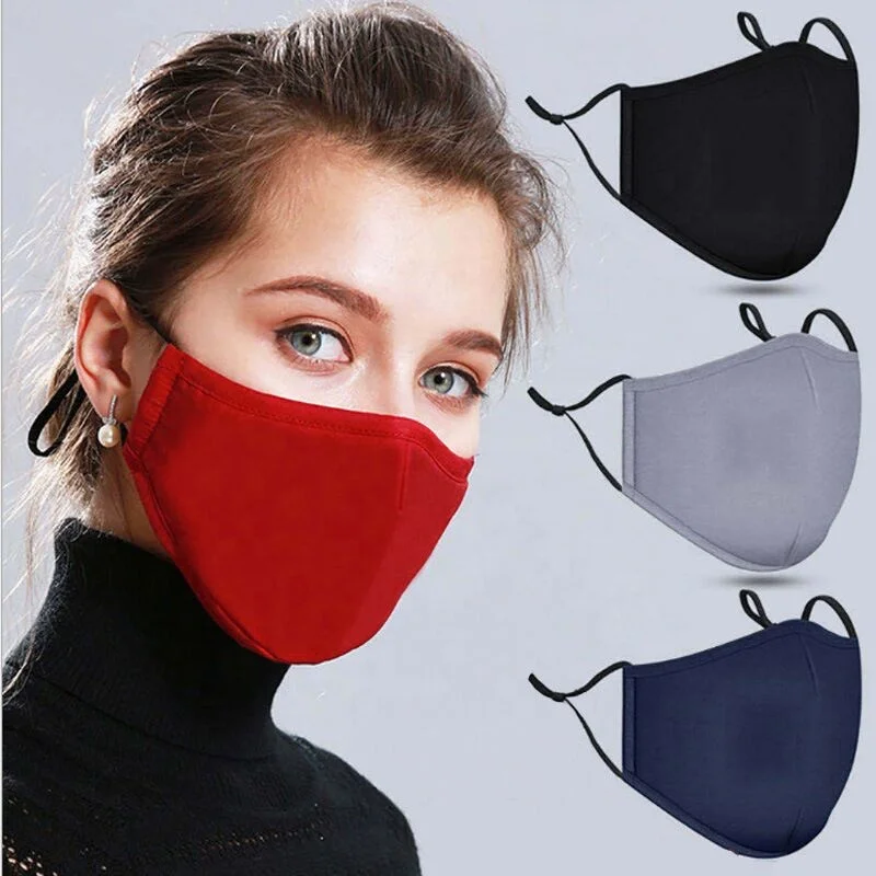 
Hot sale fashion dust facemask washable and reusable cotton unisex party maskes with valve and PM2.5 filter 