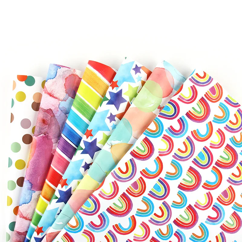 Hot Sale Wrapping Paper Thickened Colorful Cartoon Birthday Gift Wrapping Paper for Holiday Gift