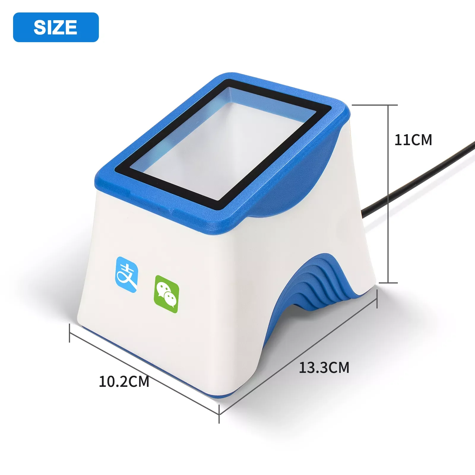 NETUM NT-2016 2D QR Desktop Barcode Reader Flatbed Scanner