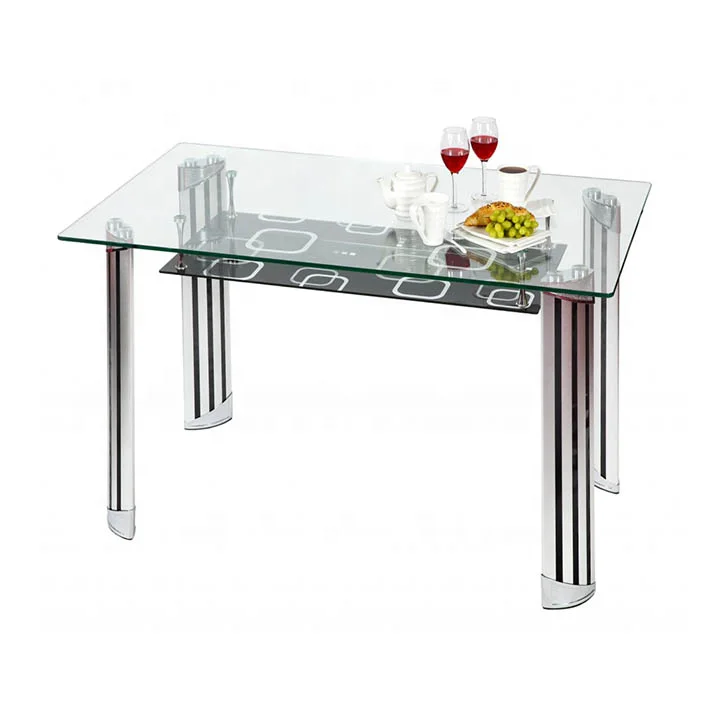 10mm 12mm Round Tempered Glass Dining Table