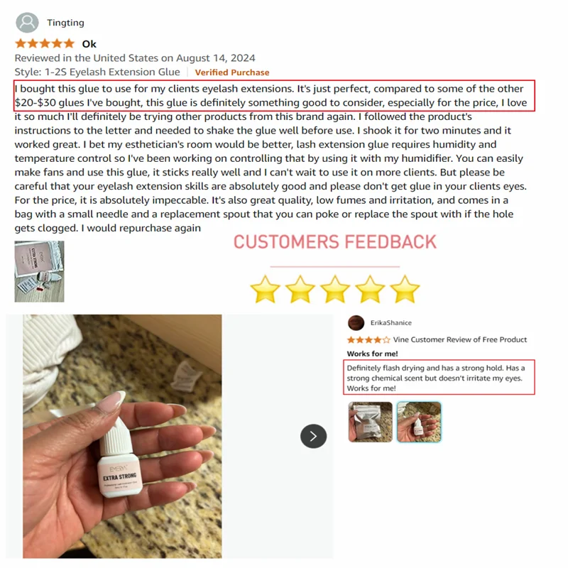 EMEDA uv glue eyelashes violet extension waterproof unbranded uv eyelash extension glue korea  high quality