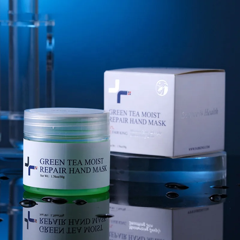 Wholesale Fair King Moisturizing Lock Water Nourishing Repairing Green Tea Hand Cream Mask