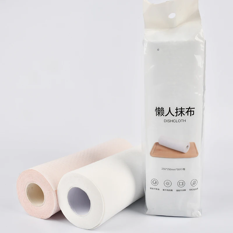 Household spunalce Reusable Cleaning Cloths Lazy Rags Wet and Dry Washable Reusable clean wipes