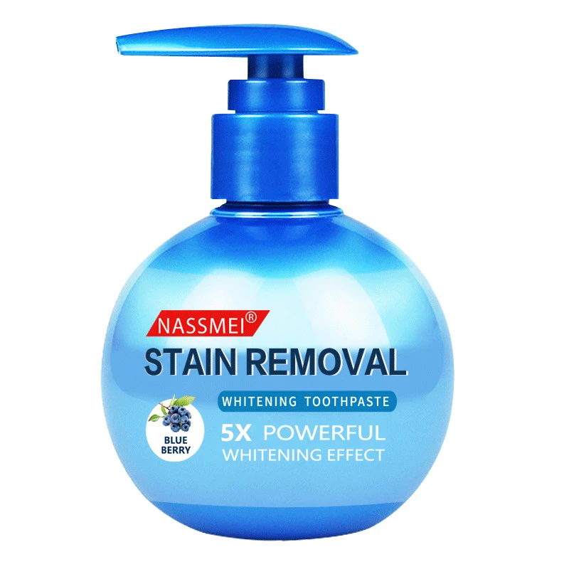 Blueberry Passion Rambutan Fruit Baking Soda Press Toothpaste Whiten Teeth Reduce Yellow Calculus Oral Care Toothpaste