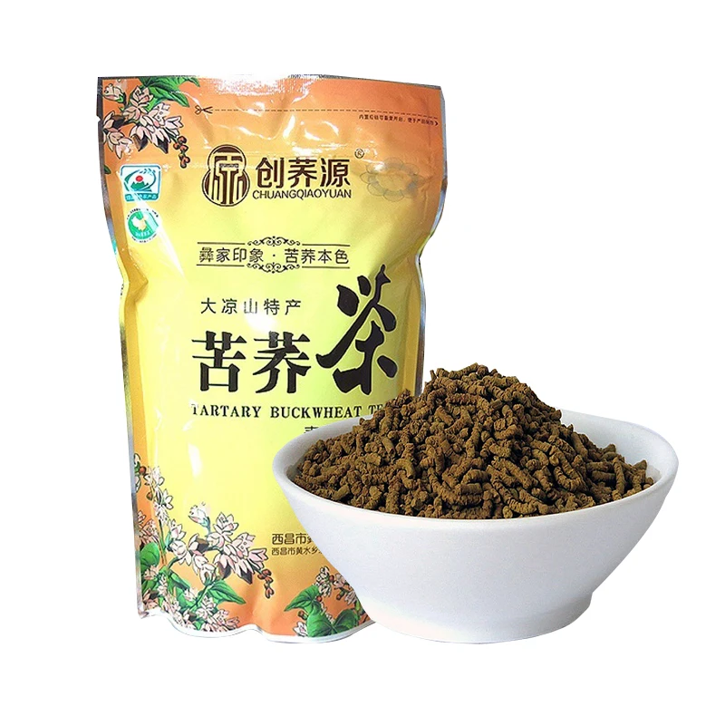 500g brewed loose bags of tartary buckwheat tea (whole plant of wheat flavor), Sichuan Daliang Mountain yellow buckwheat tea