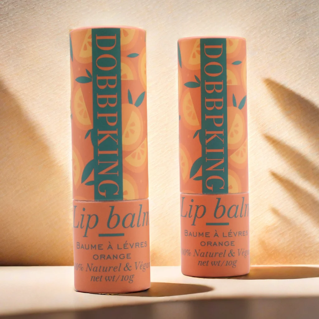 100% biodegradable kraft paperboard oil-proof lined cylinder box craft paper lip balm cardboard tube cosmetic paper jar