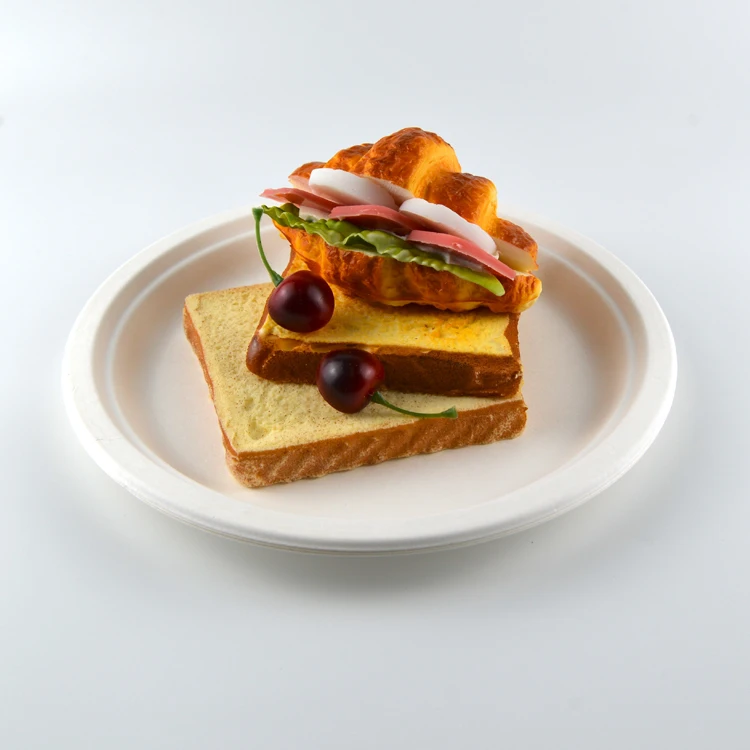 6 7 8 9 10 Inch Heavy-duty Malaysia Paper Plate Biodegradable Eco-friendly Compostable Paper Plate Raw Material For Buffet