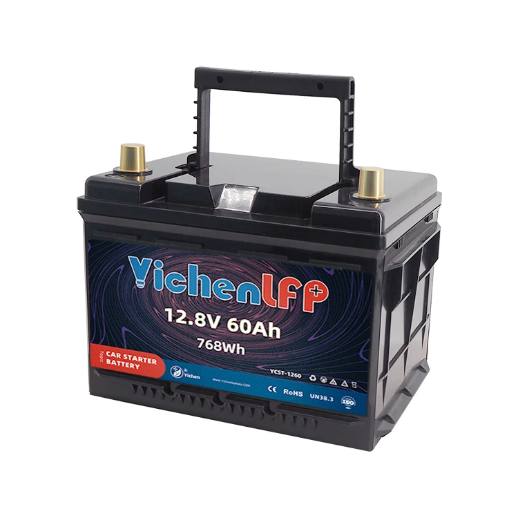 12V 60Ah CCA800 Lithium Iron Phosphate LiFePO4 for Auto Marine Cranking Lithium Battery Pack