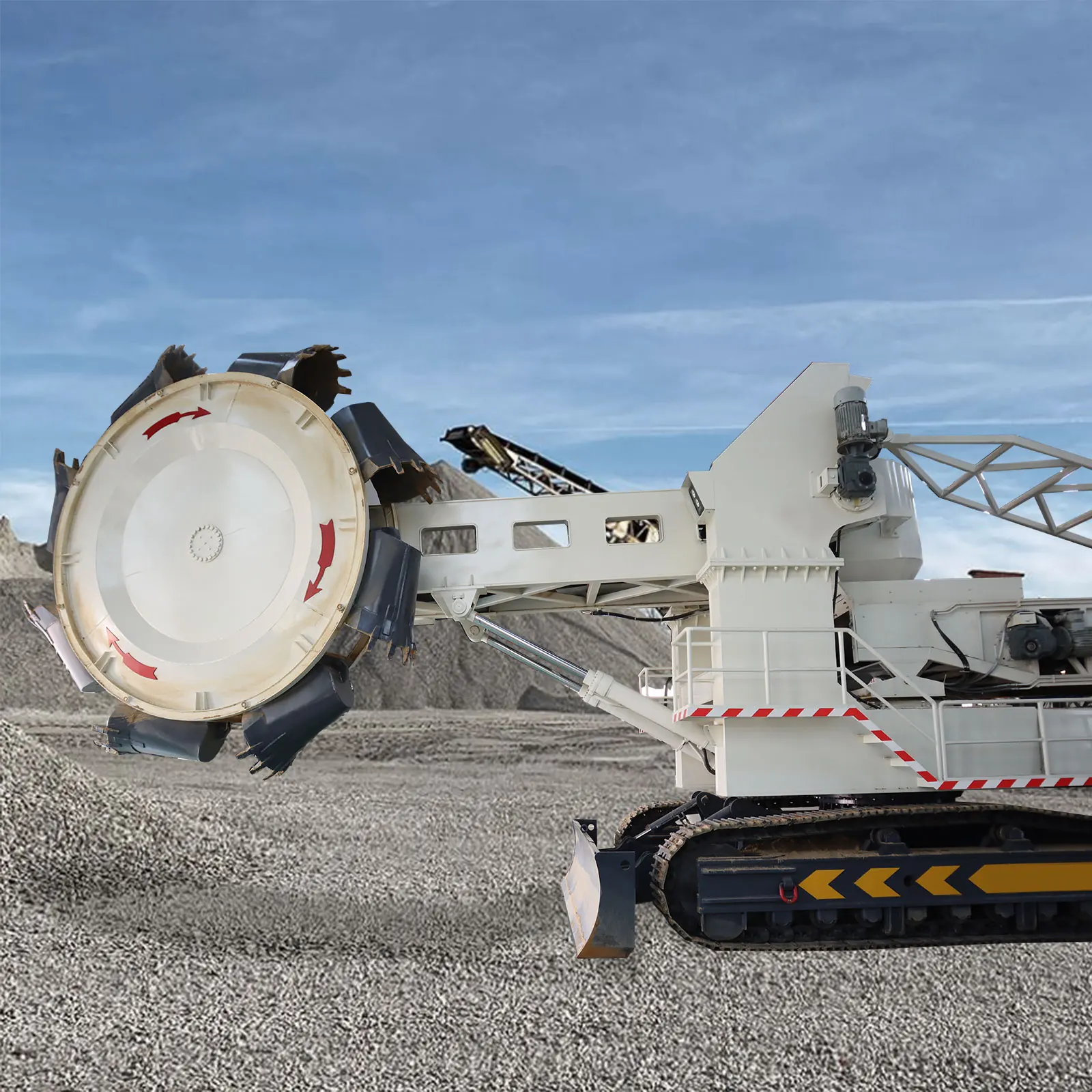 High Degree Of Automation Bucket Wheel Stacker And Reclaimer With Large Loading Capacity