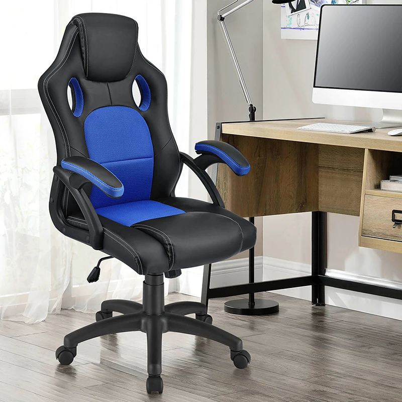 cheap mid back pu leather economical swivel small gaming computer office racing chair for kid