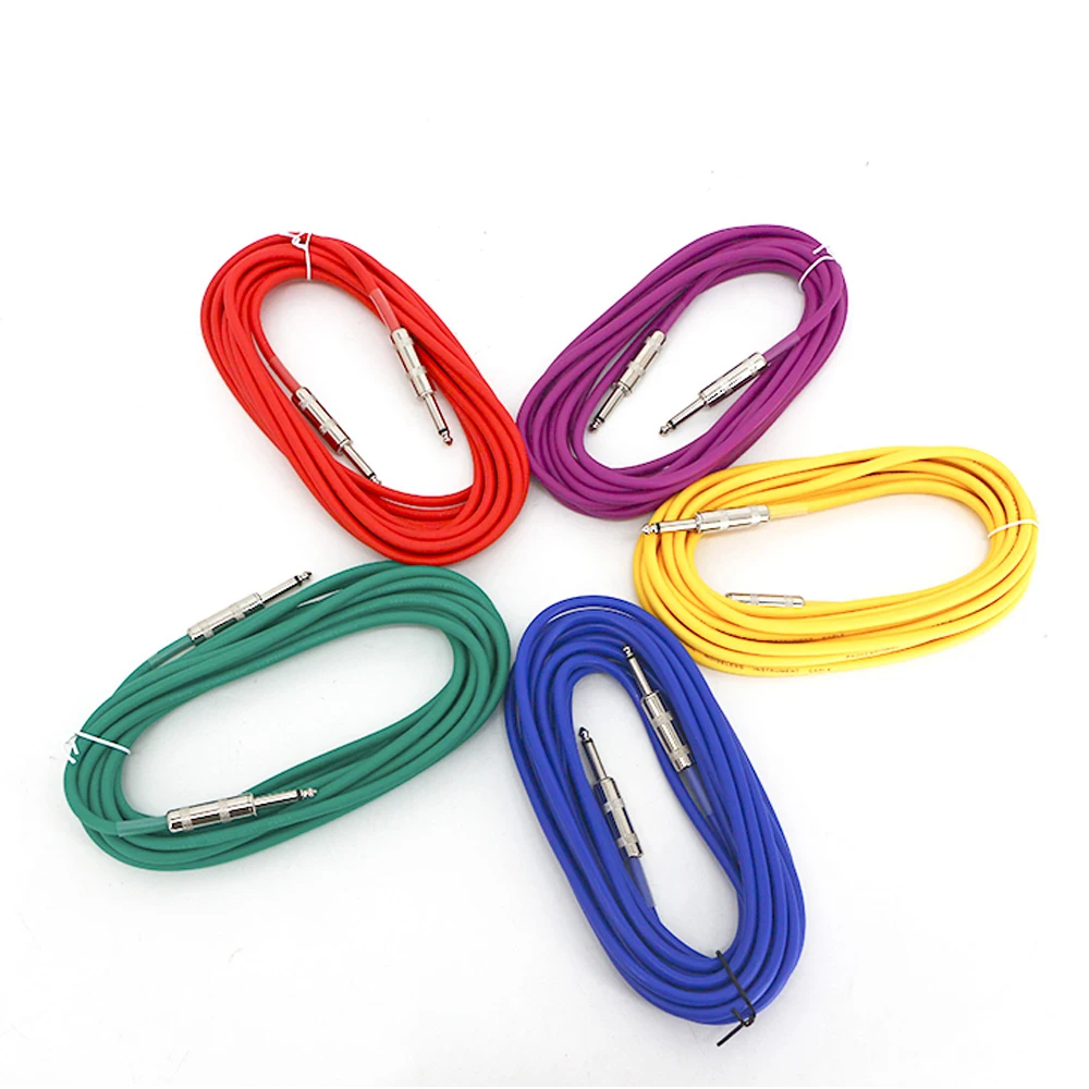 Audio Musical Instrument Cables Electric Guitar AMP Cord For Bass & Electric Guitar