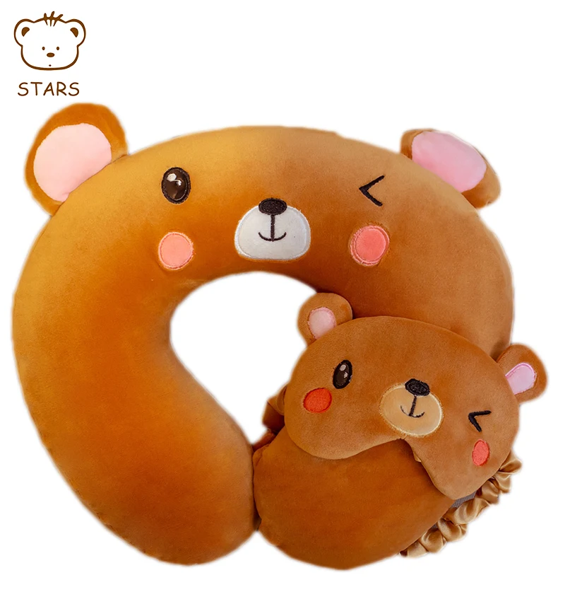 Симпатичная игрушечная Подушка-животное игрушка-животное плюшевая кукла медведь подушка