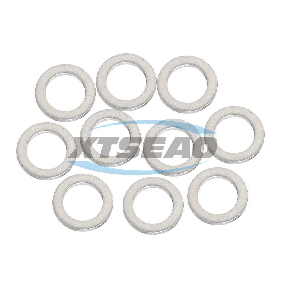 XTSEAO 21513-23001 21513-23000 2151323001 2151323000 for ki a Hyunda i  14*20 *2 mm  flat washer  Aluminum Gasket