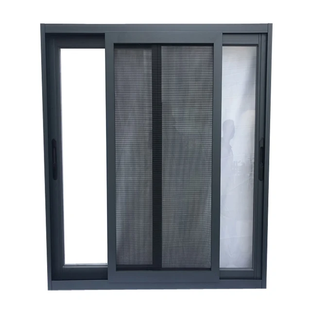 
Double glazed aluminium window profile sliding widow for house use 