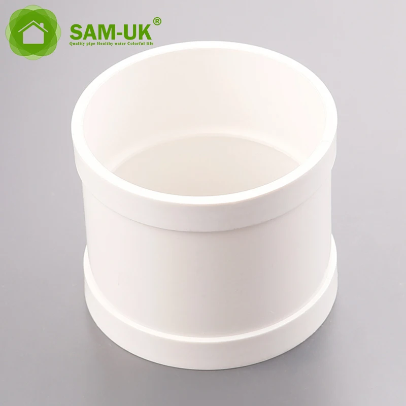 50-200mm Customized wholesale criterion traditional craft make  high pressure plastic white pvc pipe fittings dwv coupler