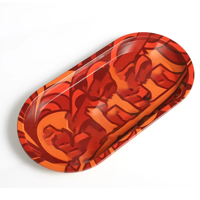 Melange Metal Rolling Tray 18.6*9.3cm Herb Tobacco Custom Logo