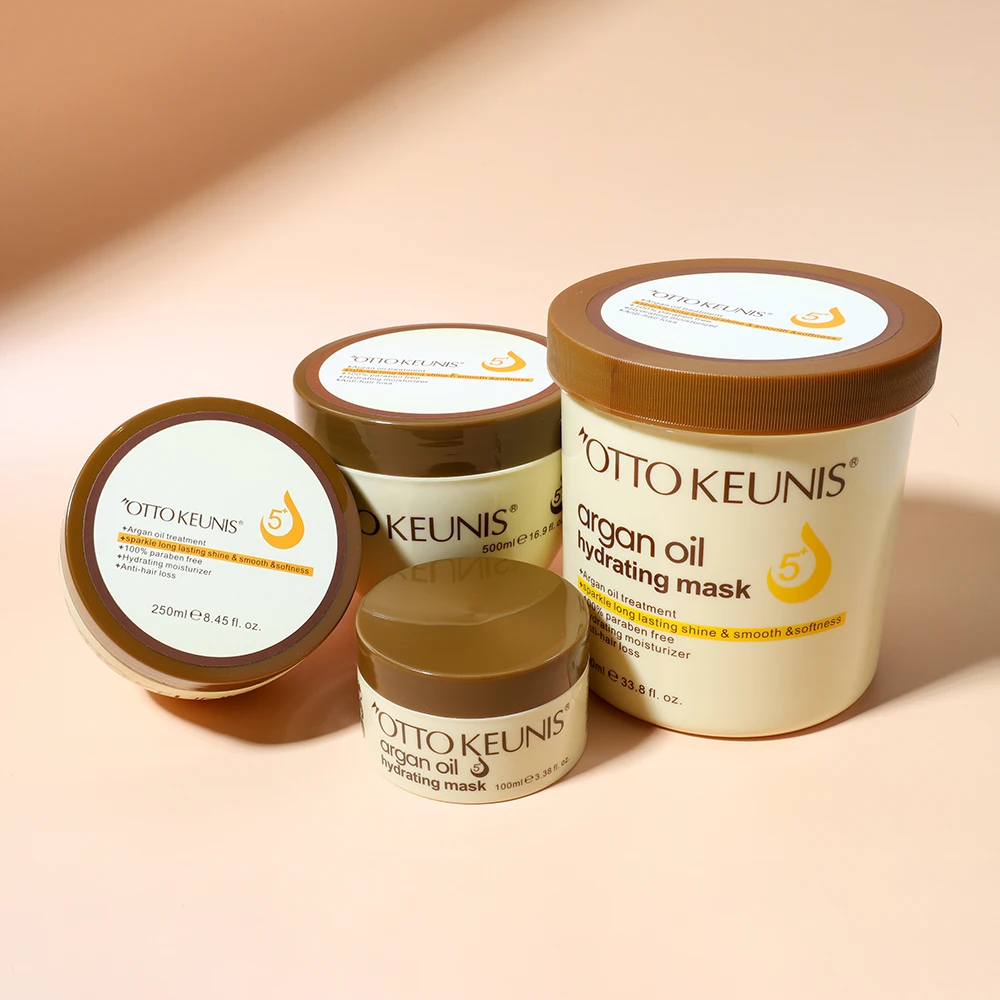 wholesale private label custom logo Argan hair mask hair care salon treatment repair smooth hair mask
