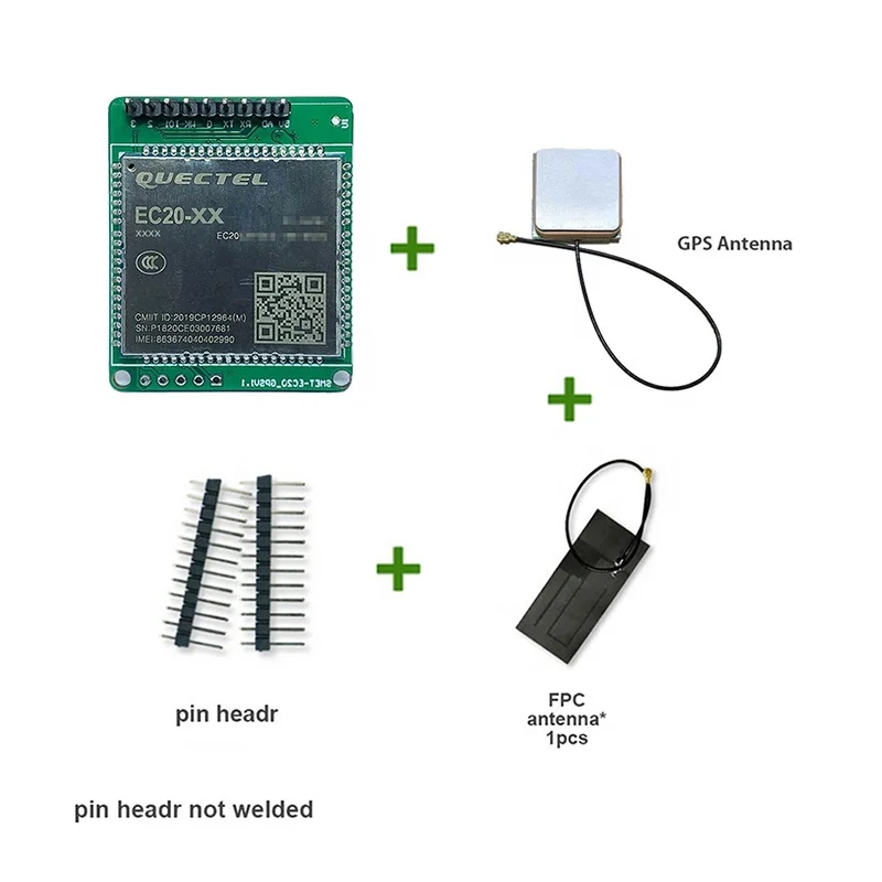 Quectel EC20 Development Core Board STM32f030c8t6t EC20CEFRG-512-SGNS M2M-optimized LTE Cat 4 Module Breakout Board Test Kit