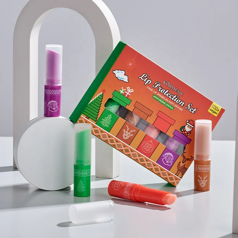 OEM/ODM lip balm moisturizing fruit lipstick cute lip balm winter lip care Christmas gift