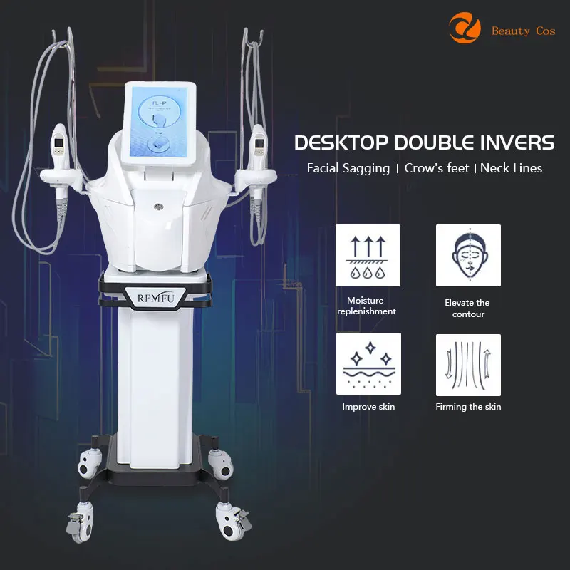 MFU Face Lift Machine Professional New Double Handle Cartridges hifi 9d Anti-aging Facial Beauty Machines New Technology