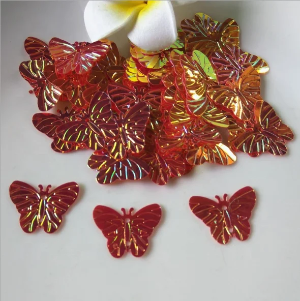 
20mm sequins butterfly design DIY clothing shoes hats bags accessories 