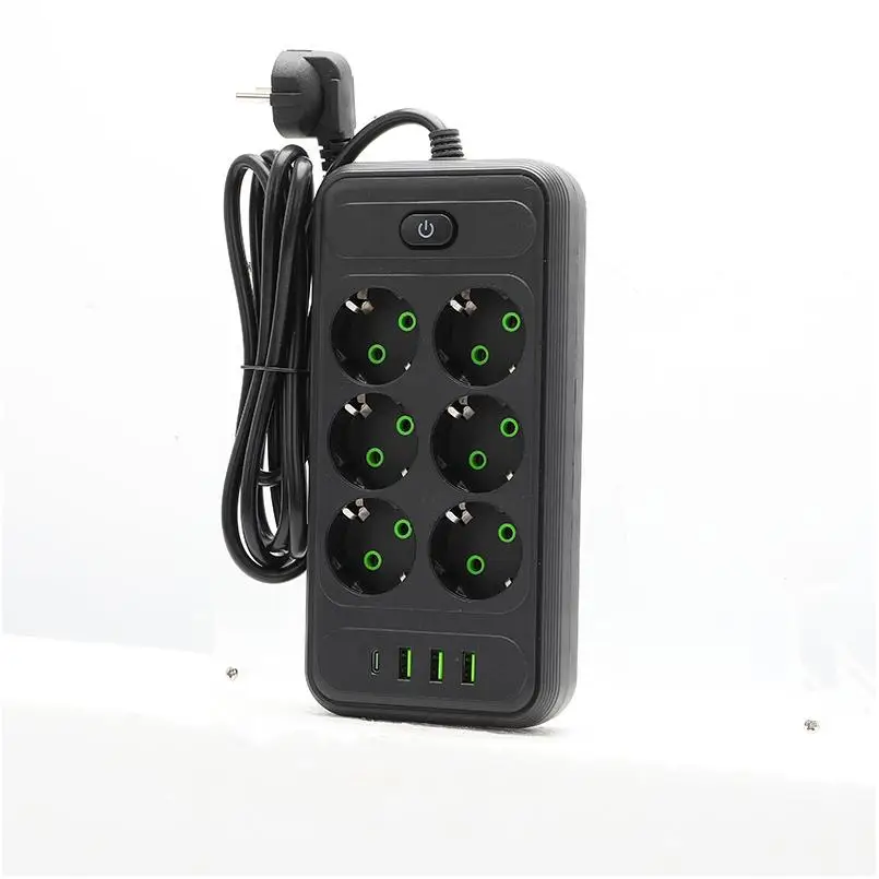 Штепсельные розетки с Usb-разъемом rca типа 2 5 контактов Ip67Plug штепсельные вилки настольный штекер Европейский мужской стол 6 футов