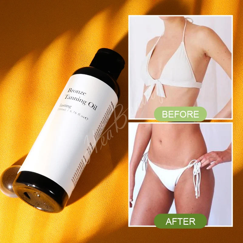 New Listing Natural Ingredient Tanning Accelerator Oil Fast Natural Tan Color And Ultra Moisturize For Body And Face Tanning Oil