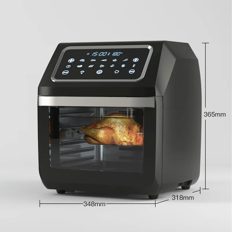 12L Electric Air fryer toaster oven  Digital Smart Hot Air Cookers Touch Screen  Large Capacity air fryer