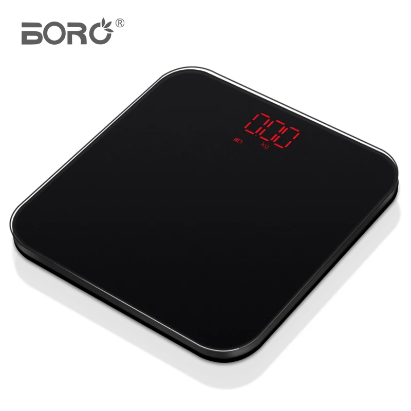 BL-1606 26x26cm Household bathroom scale hot selling smart digital LED display scale multi function 180Kg 396Lb