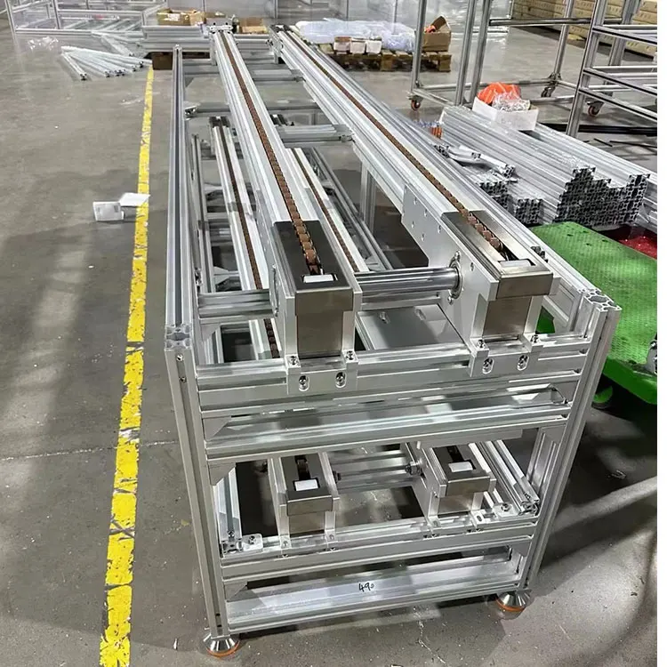 Hot Sale Wholesale Automatic Double Speed Chain Conveyor Workbench Assembly Belt Line Double-speed Chain Conveyor