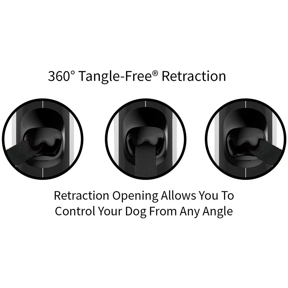 Wholesale Tangle-Free Retractable Dog Leash Handed Brake Hauling Cable Nylon Tape For Pets