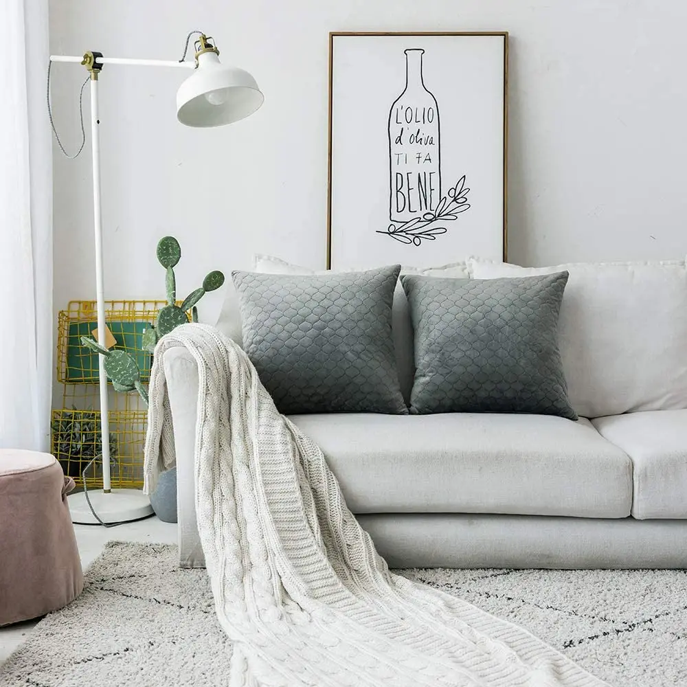 Manufacturer Premium Cushion Cover  Velvet Throw Pillow Cases Comfortable Decorative Pattern OEM  ODM